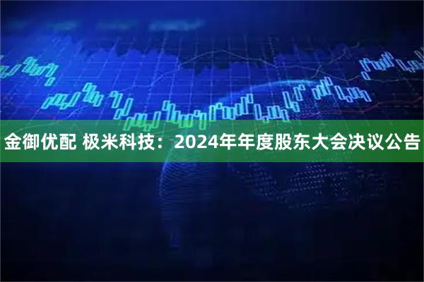金御优配 极米科技：2024年年度股东大会决议公告