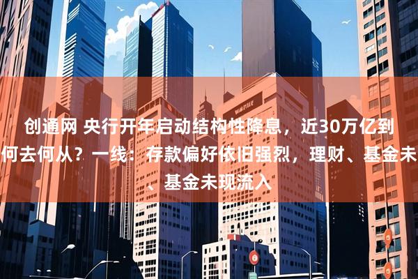 创通网 央行开年启动结构性降息，近30万亿到期定存何去何从？一线：存款偏好依旧强烈，理财、基金未现流入