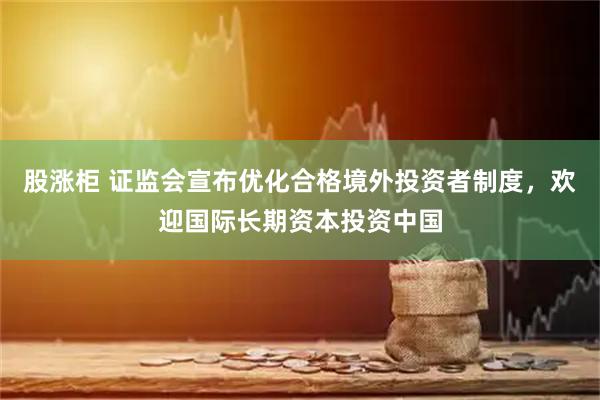 股涨柜 证监会宣布优化合格境外投资者制度，欢迎国际长期资本投资中国